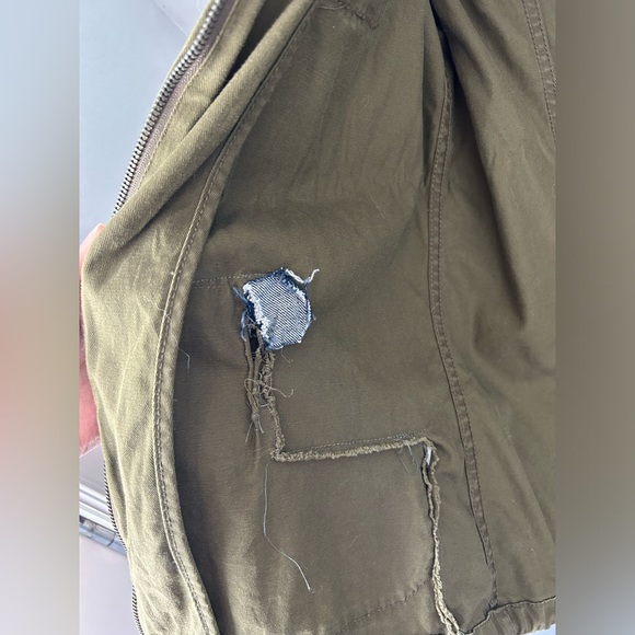 ROXY Women's Utility Jacket Olive Size M - Picture 6 of 6